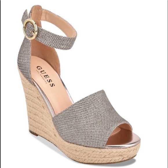 GUESS STILL ESPADRILLE WEDGE SANDAL - Picture 1 of 7